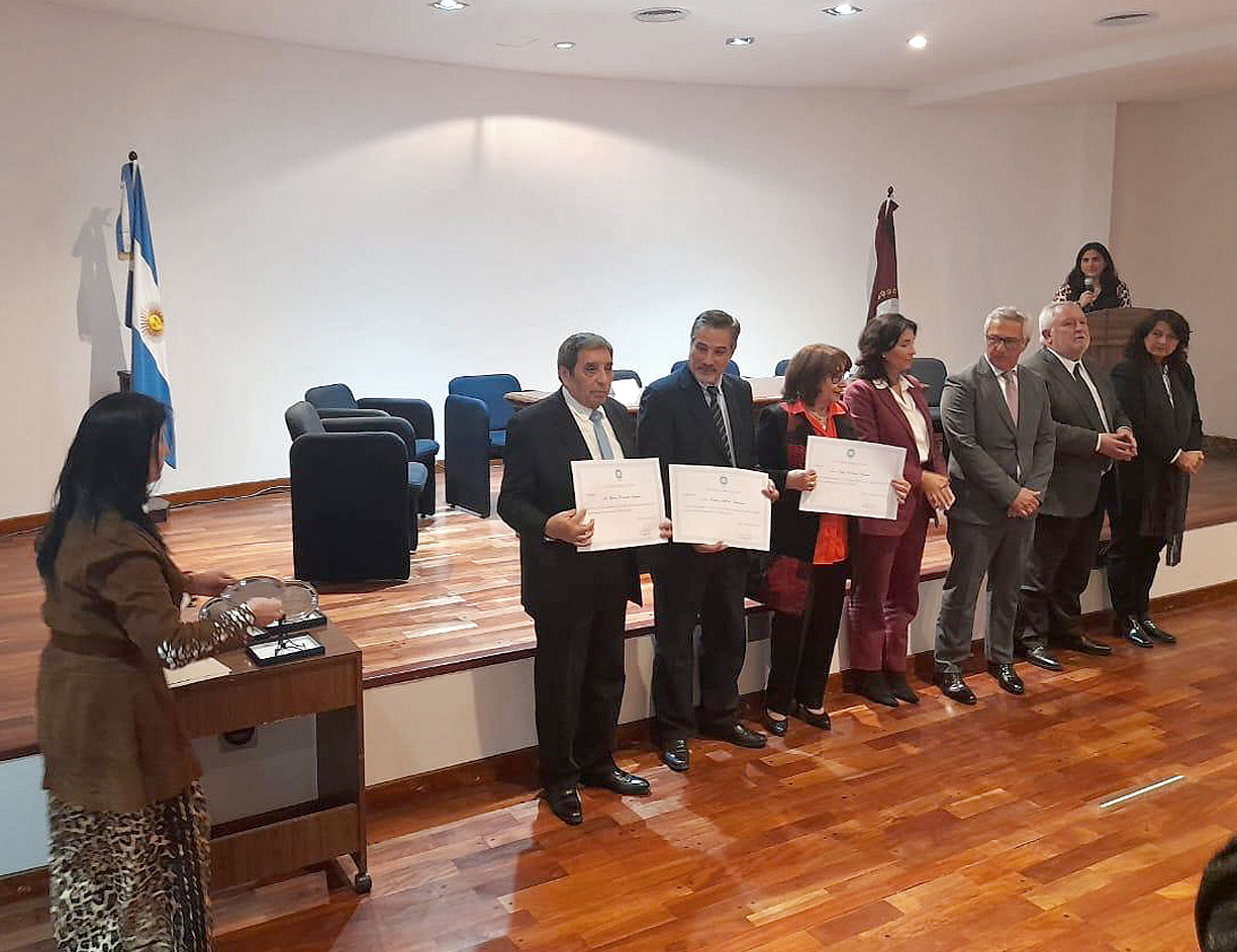 Olga Zulema Sapag, Carlos Alberto Graciano y Mario Herminio Teseyra