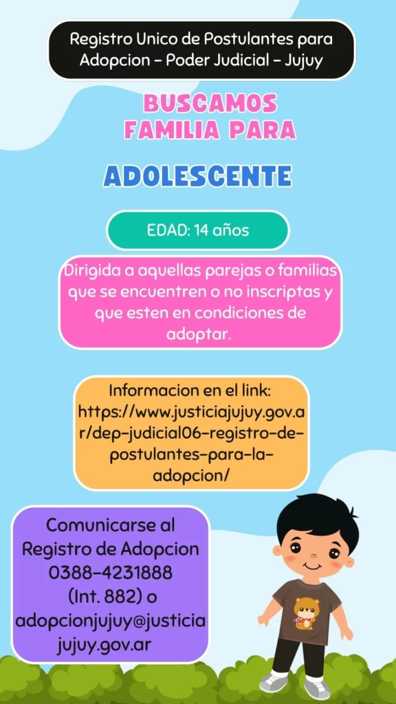 Convocatoria pública de adopción