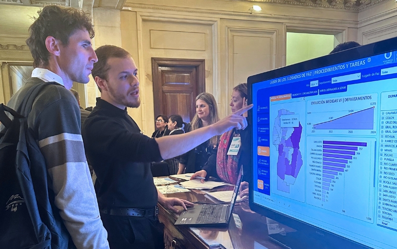 Tablero interactivo de datos de la Justicia de Paz
