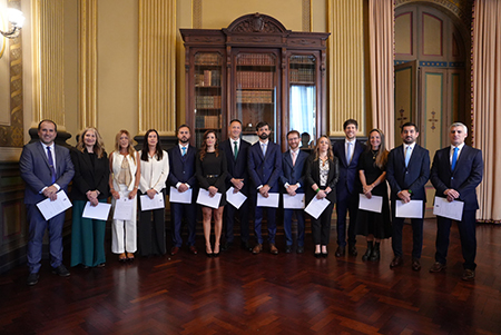 Acto de jura de magistrados de la departamental La Plata