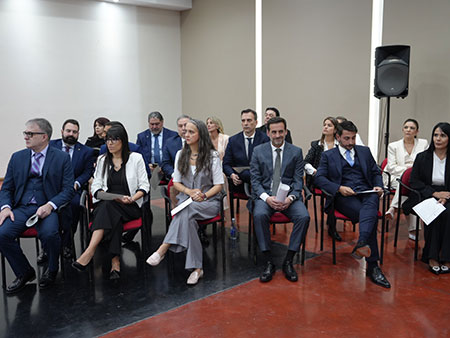 La ceremonia fue realizada en el Salón Patio de las Palmeras de la UNLaM