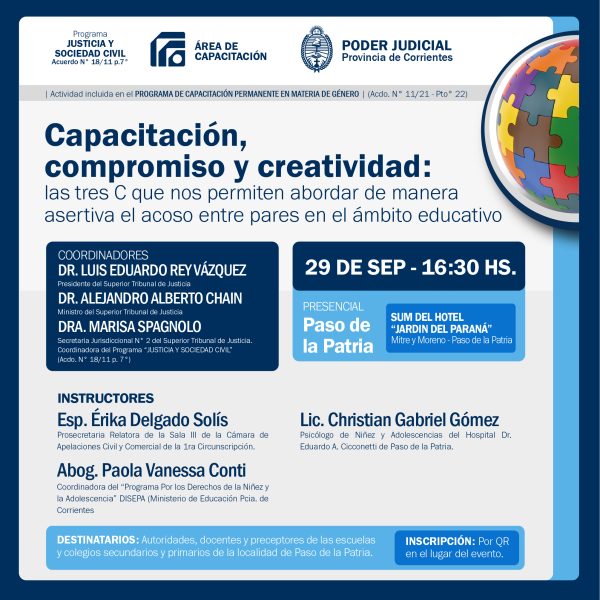 “Capacitación, compromiso y creatividad”