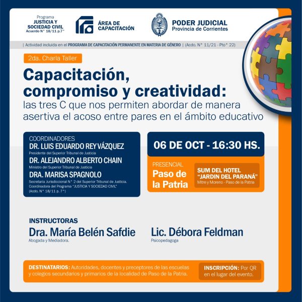 “Capacitación, compromiso y creatividad”