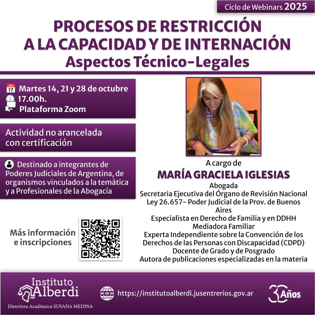 Estará a cargo de María Graciela Iglesias