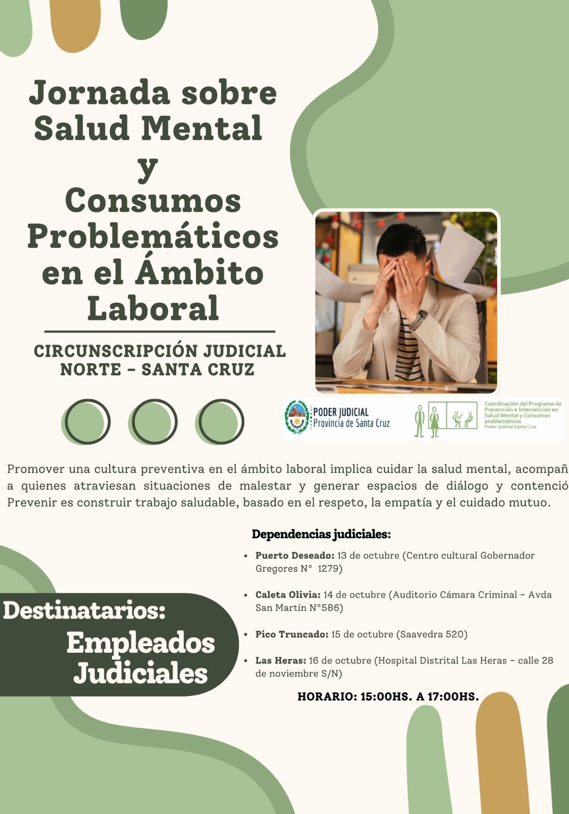 Jornada destinada al personal judicial