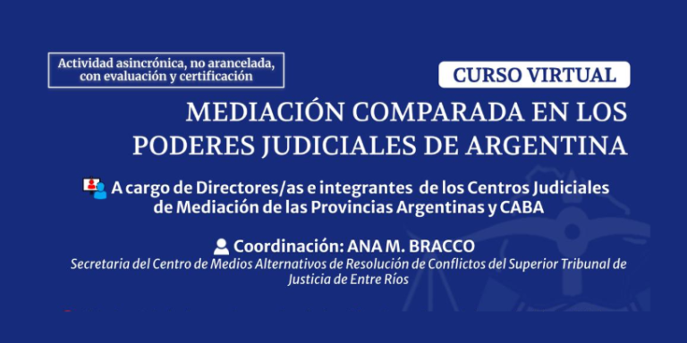 Mediación Comparada en los Poderes Judiciales de Argentina