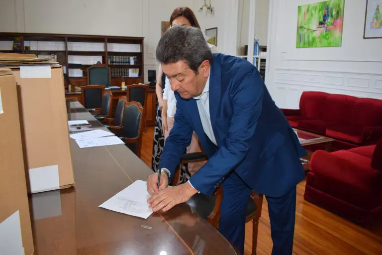 El acto se desarrolló en el Despacho de Presidencia del Palacio de Justicia