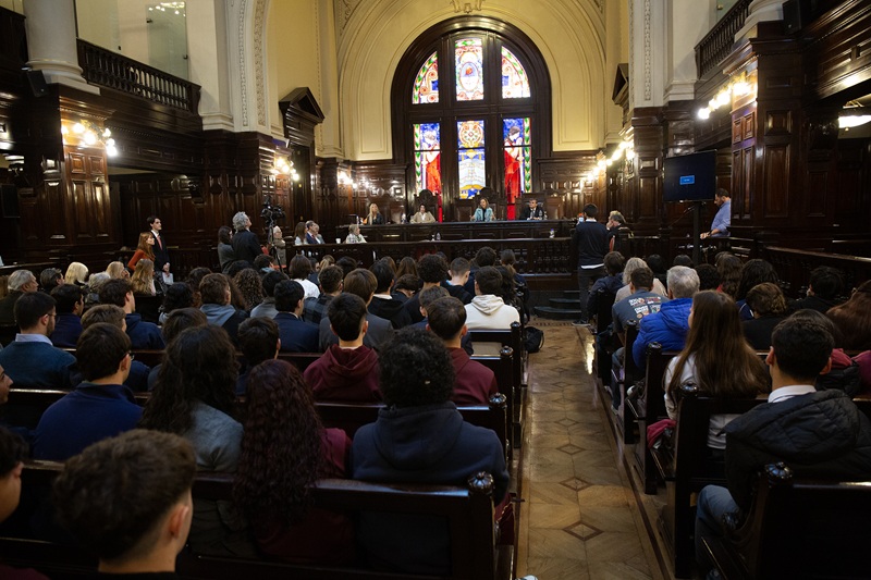 Simulacro de juicio oral en el Salón de los Derechos Humanos del Palacio