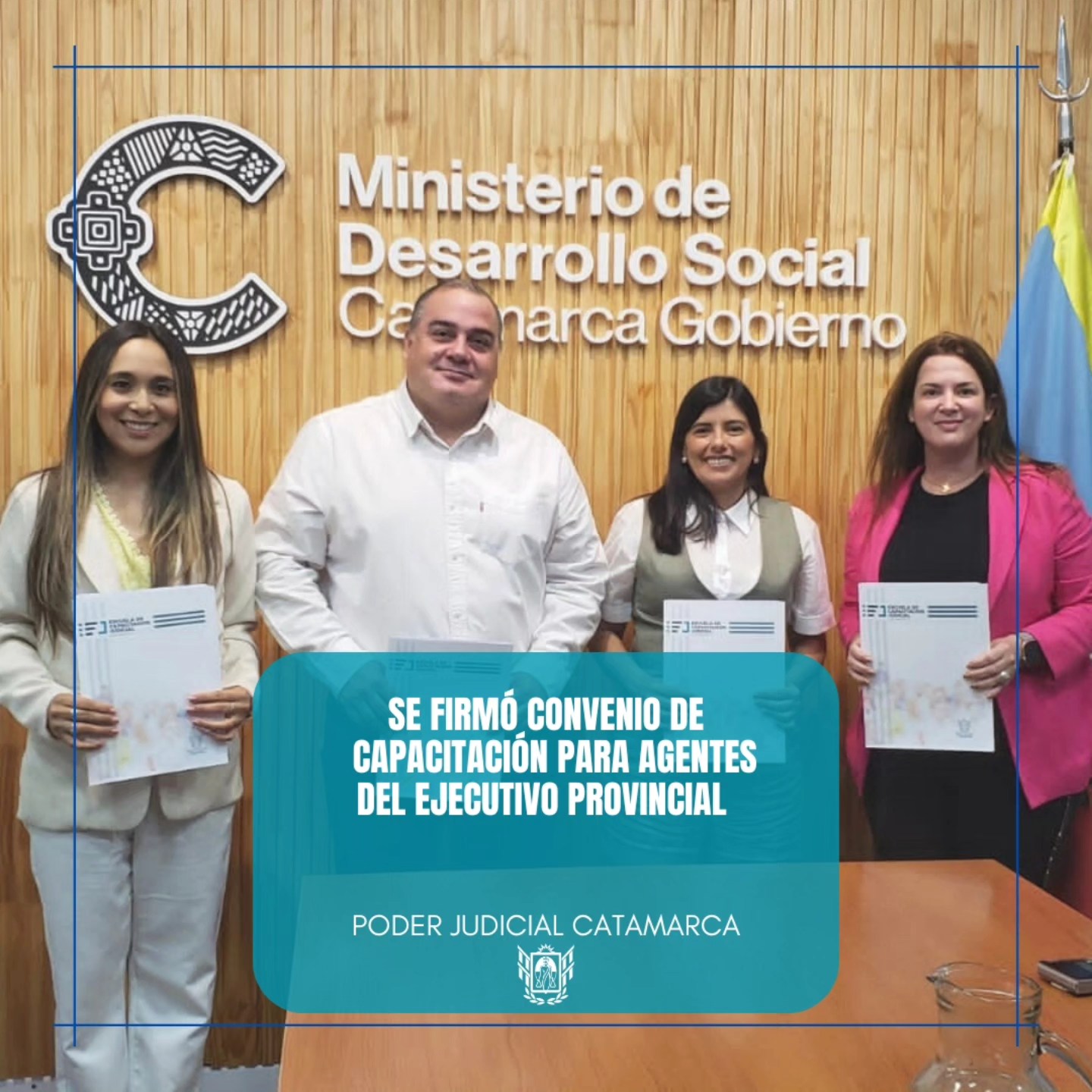 Se firmó en las instalaciones del Ministerio de Desarrollo Social