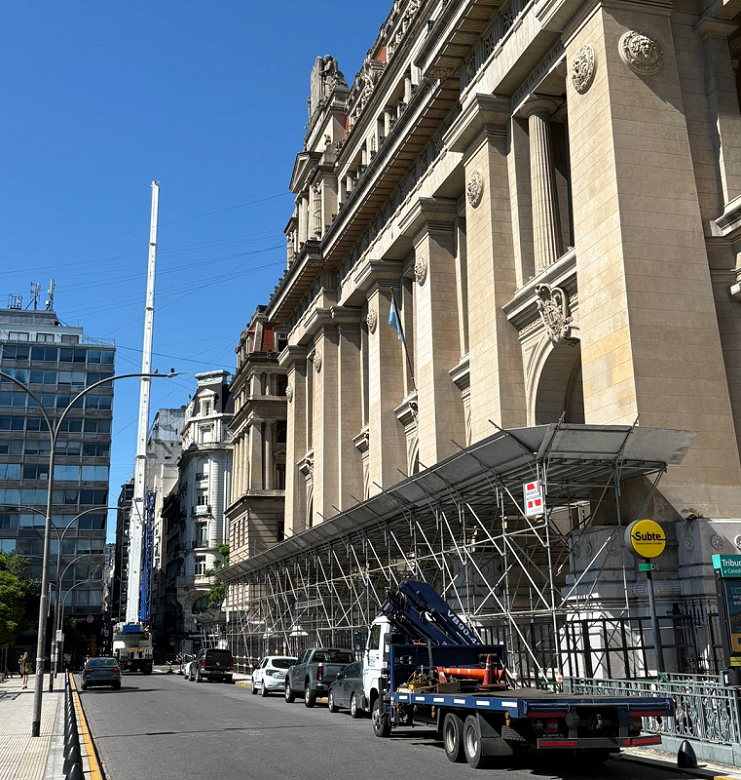 Mantenimiento y consolidación de fachadas del Palacio de Justicia