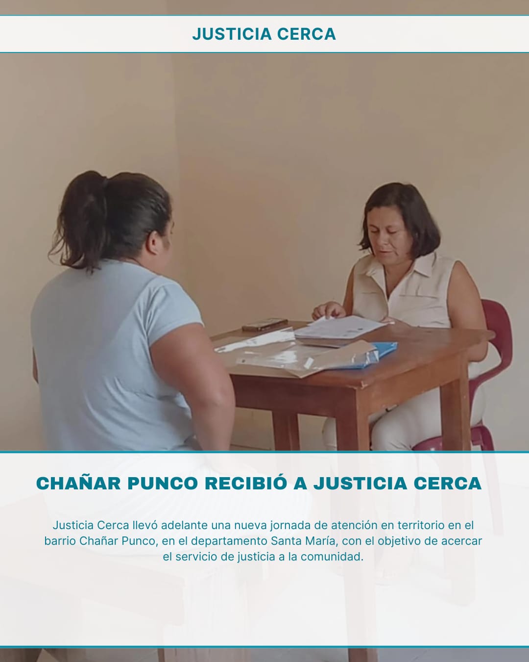 Justicia Cerca en Chañar Punco