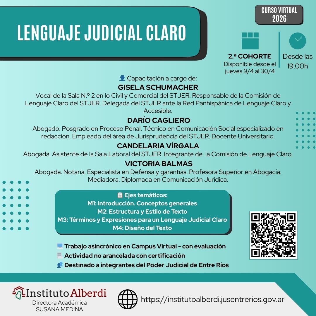 Lenguaje judicial claro