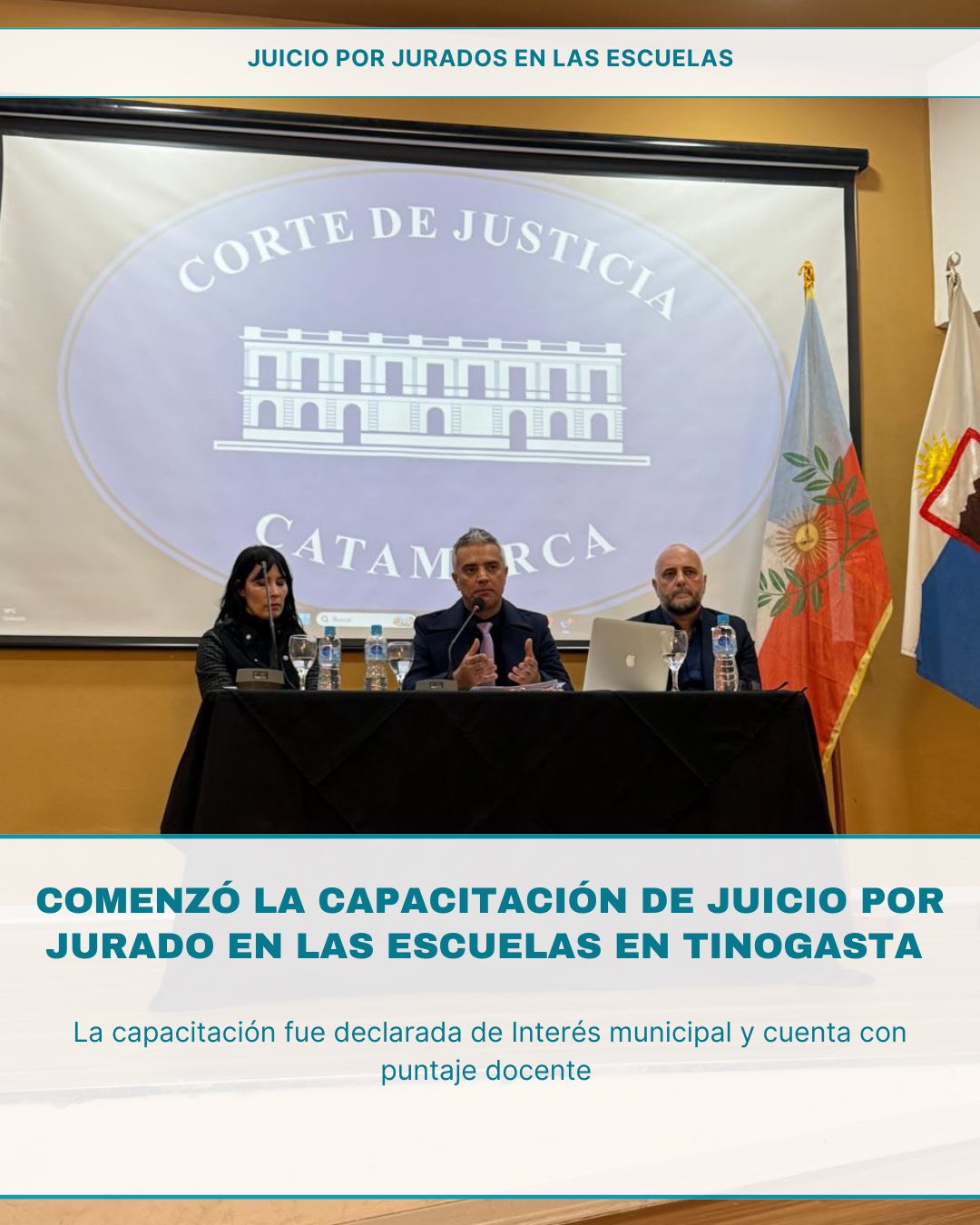 La apertura incluyó palabras de Rita Saldaño, coordinadora del programa