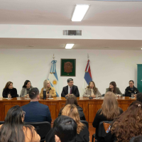 Se realizó en el SUM del edificio de Tribunales