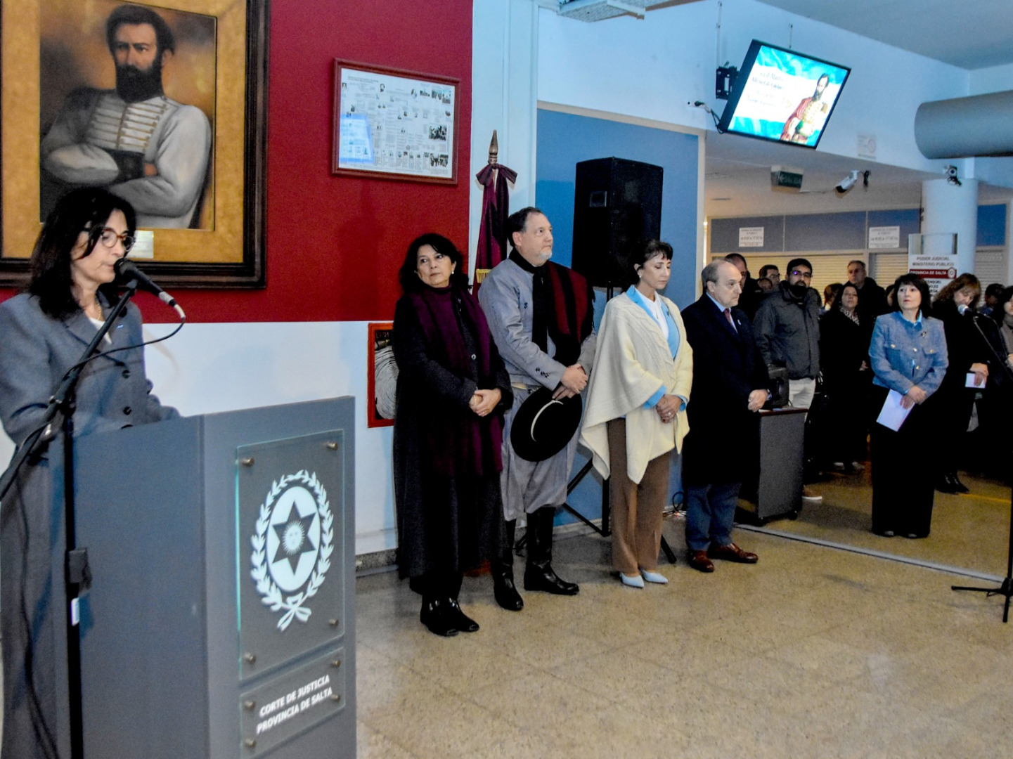 El acto fue encabezado por la presidenta de la Corte de Justicia, Teresa Ovejero