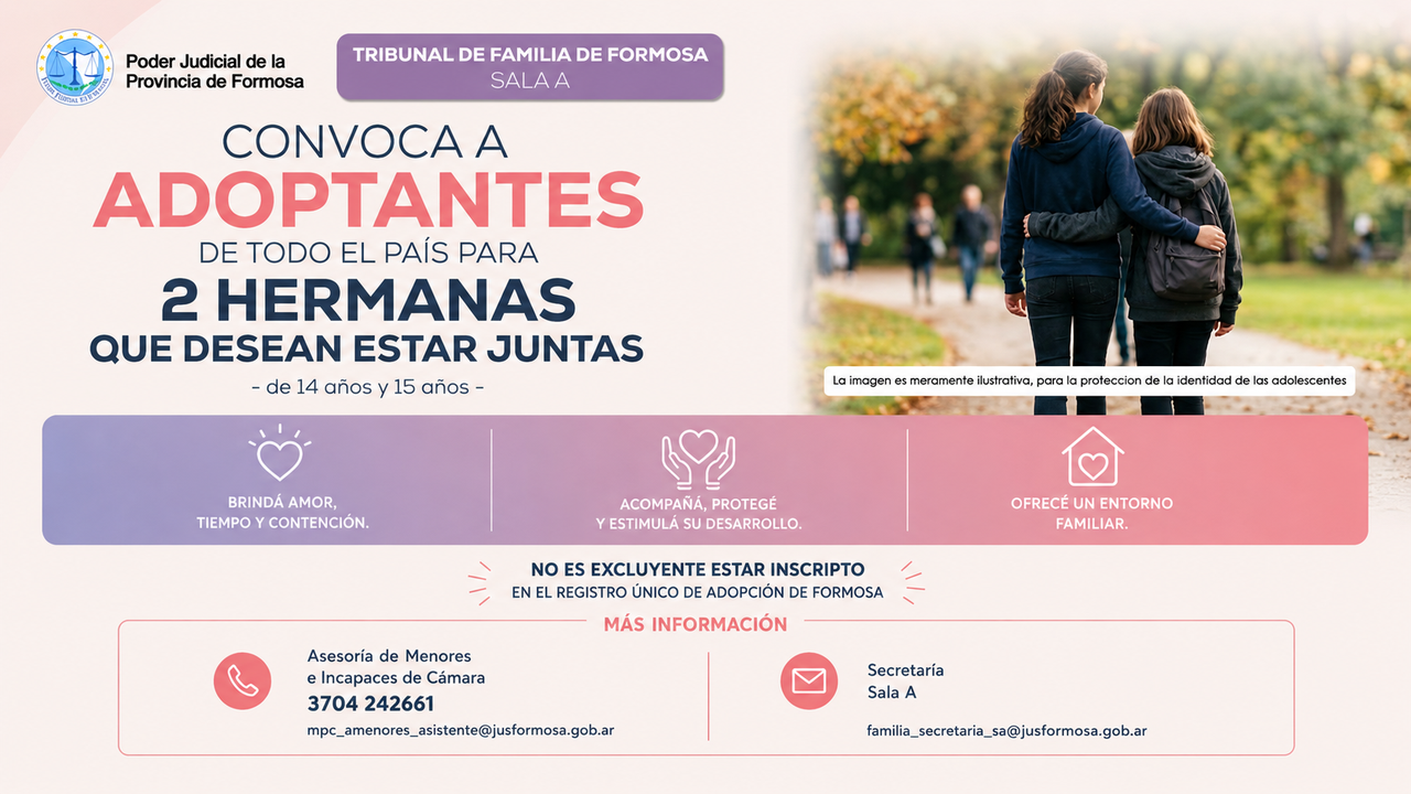 Se trata de dos hermanas de 14 y 15 años