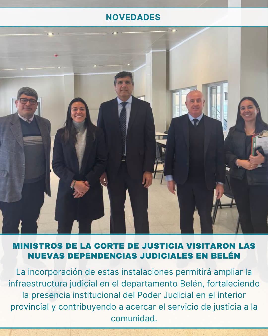 Visita a las nuevas dependencias del Poder Judicial que funcionarán en la ciudad