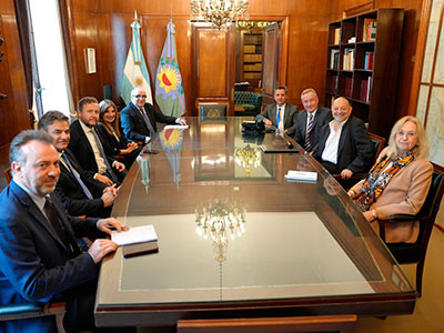 Hilda Kogan recibió a las autoridades del COLPROBA