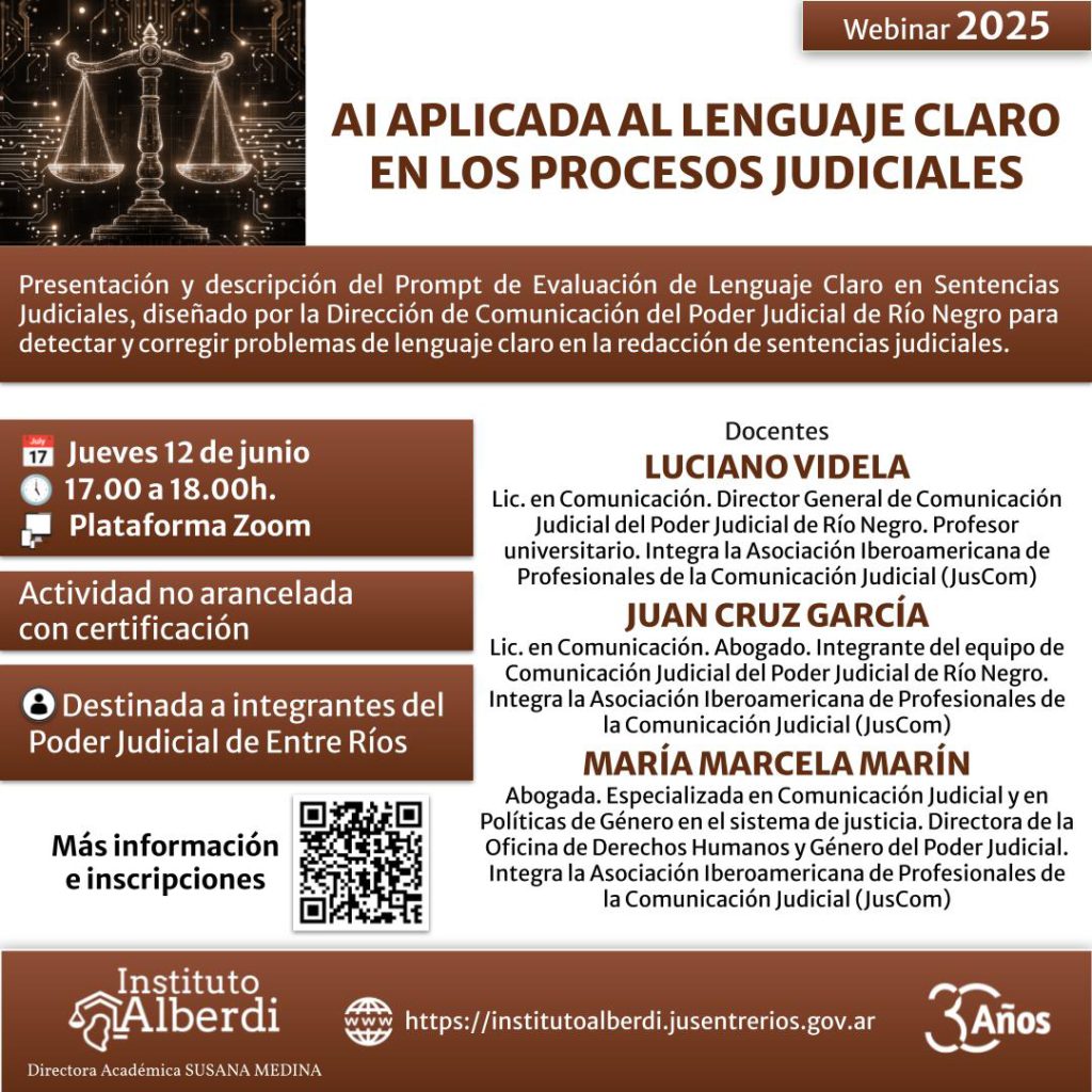 AI aplicada al lenguaje claro en los procesos judiciales