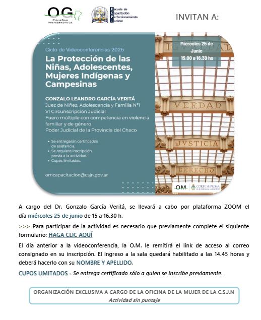 Ciclo de videoconferencias 2025